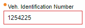 Vehicle Identification Number field outlined in red.